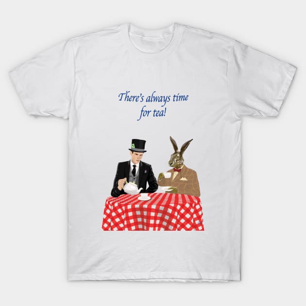 Mad Hatter & March Hare T-Shirt by Wayne Brant Images